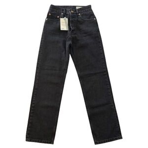 ASOS High Waist Straight Leg Jeans